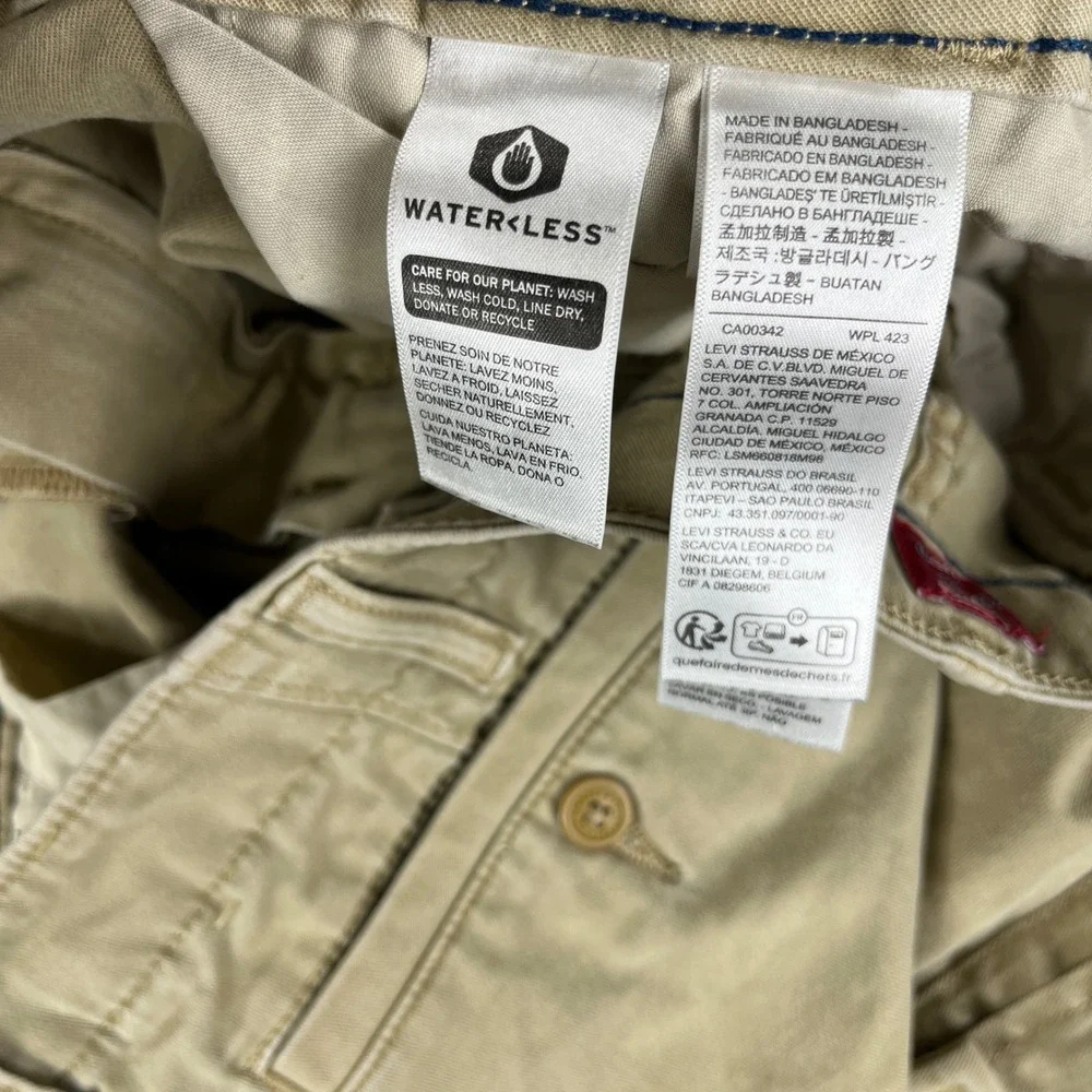 Levi's XX Cargo Taper Pants Men 38x32 Fits 36X30 Khaki Tan Utility‎ Workwear